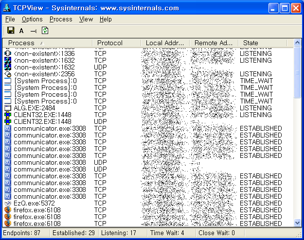 진이헌규의 디지털제련소 :: TCPView - lsof for Windows