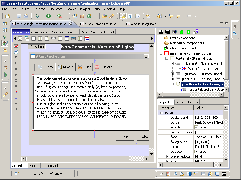 Skorea S Mining Jigloo Swt Swing Gui Builder For Eclipse